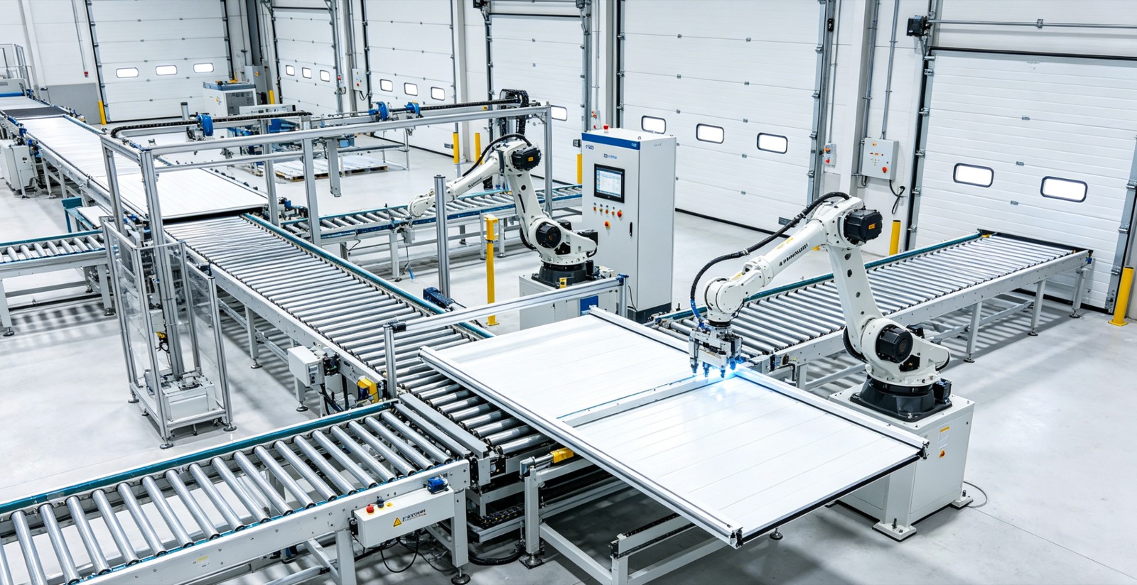 Symphony garage door panel production line