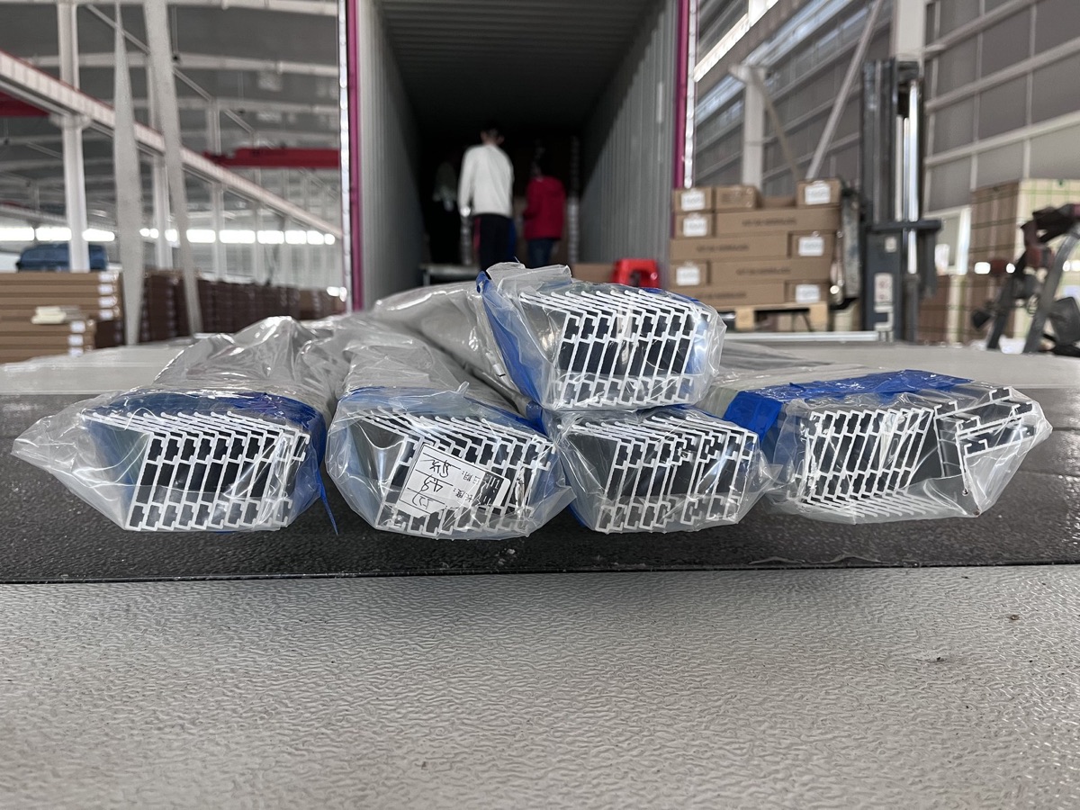 Wrapped garage door hardware accessories for shipment